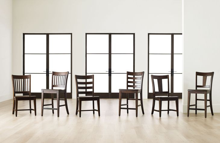 Kafe Mocha Performance Fabric Splat Back Dining Chair