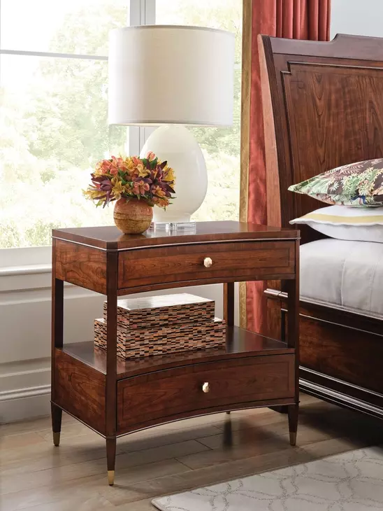 Julian Medium Stain 2 Drawer Nightstand