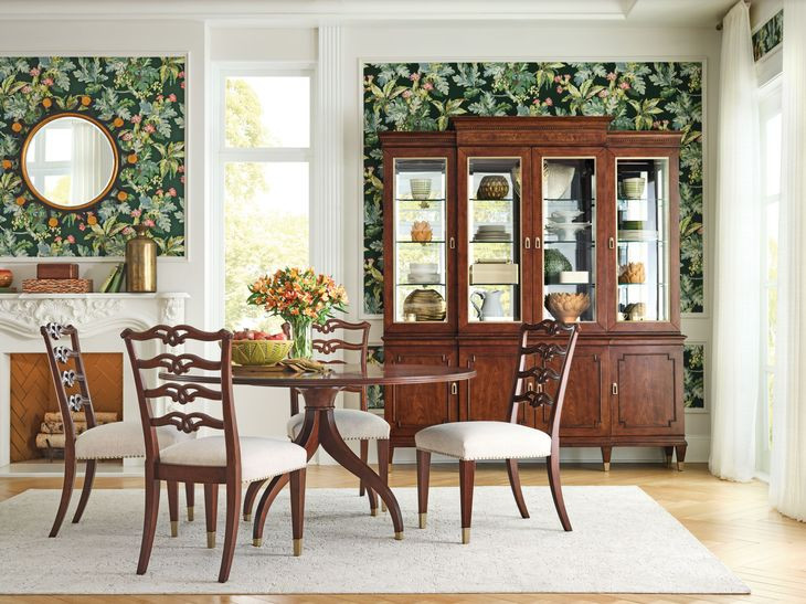 Meyers Medium Stain 60" Round Dining Table