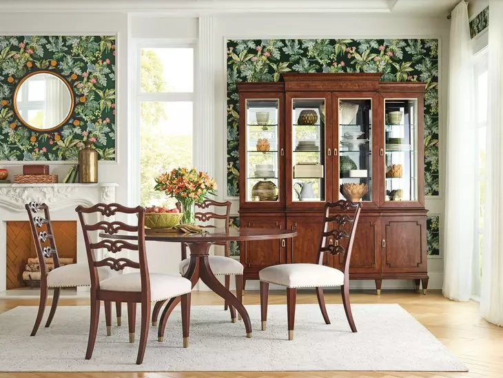 Meyers Medium Stain 60" Round Dining Table