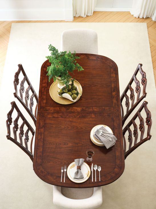 Meyers Medium Stain 122" Extendable Rectangular Dining Table