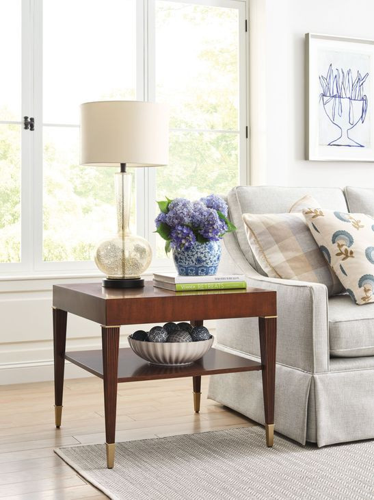 Greenhill Medium Stain Square Lamp Table