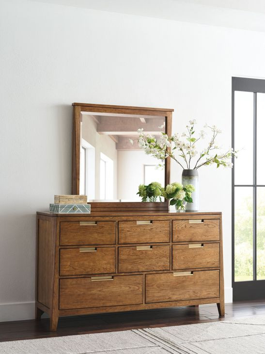 Aspire Profile Brown 8 Drawer Dresser