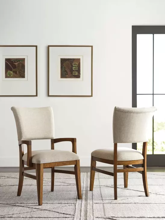 Aspire Contour Cream Upholstered Side Chair