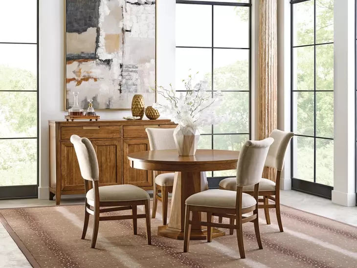 Aspire Contour Cream Upholstered Side Chair