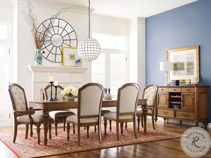 Berkshire Cognac Extendable Dining Room Set