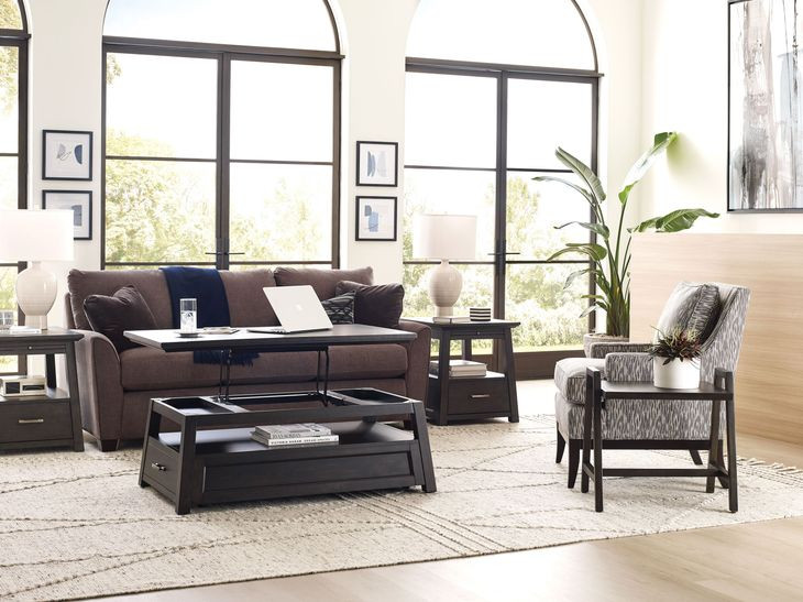 Bessemer Black Rectangular Lift Top Cocktail Table