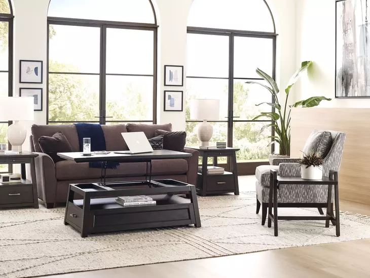 Bessemer Black Rectangular Lift Top Cocktail Table