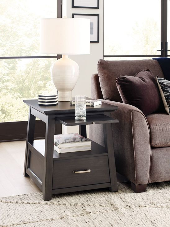 Bessemer Black Square End Table