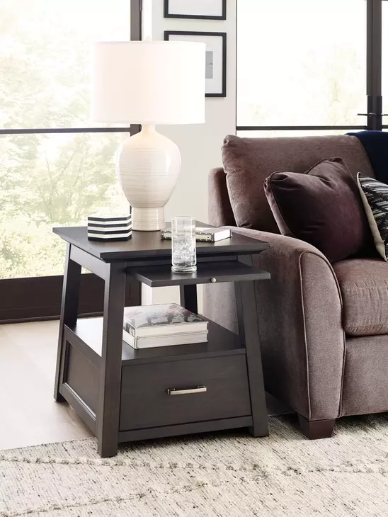 Bessemer Black Square End Table