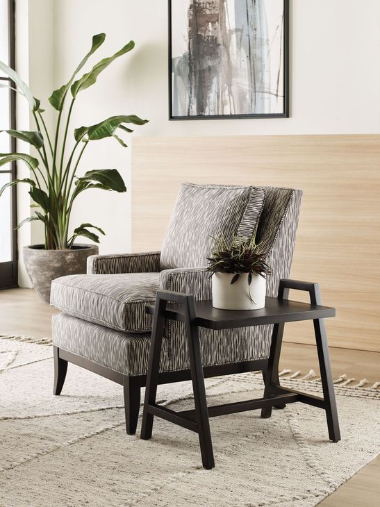 Bessemer Black Rectangular Chairside Table