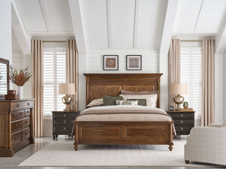 Kensington Maple King Panel Bed