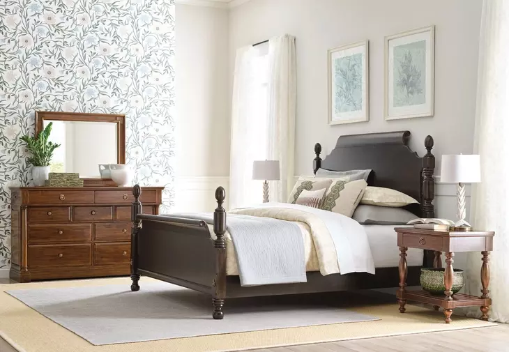 Brighton Black California King Poster Bed