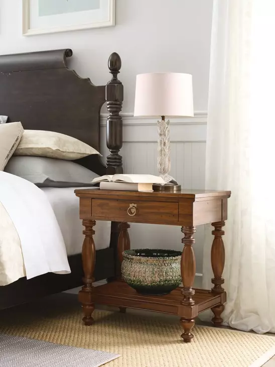 Warren Heritage Maple Bedside Table with 1 Drawer