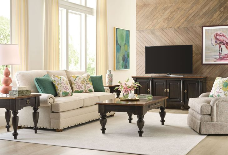 Harrison Bridgetown Black and Heritage Maple 72" TV Stand