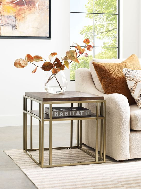 Brighton-Acquisitions Brighton Medium Stain Rectangular End Table