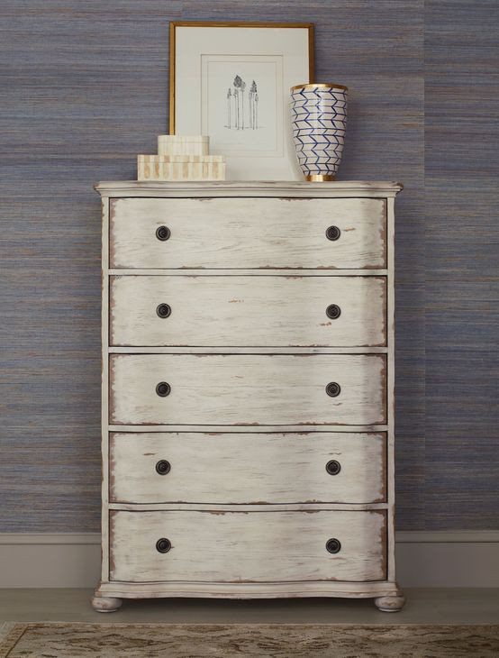Helene Creme Breve 5 Drawer Chest