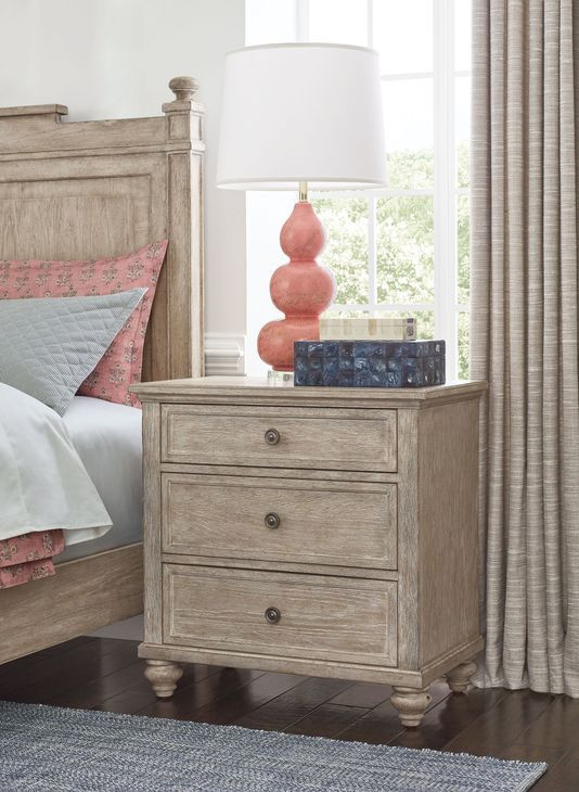 Miriam Breve 3 Drawer Nightstand with USB Charging