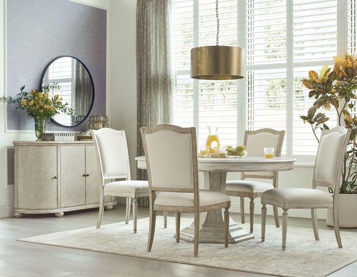 Civette Creme 60" Round Dining Table