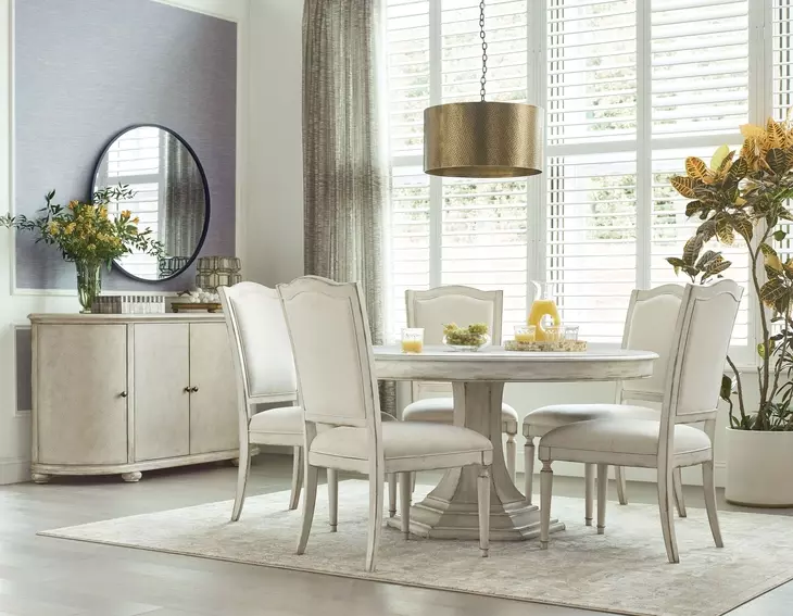 Daniella Creme Performance Fabric Side Chair
