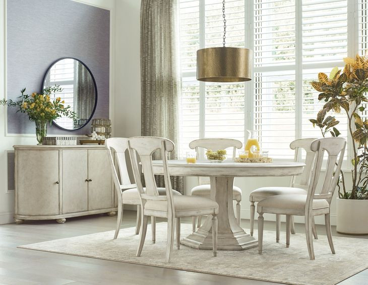 Civette Creme 60" Round Dining Table