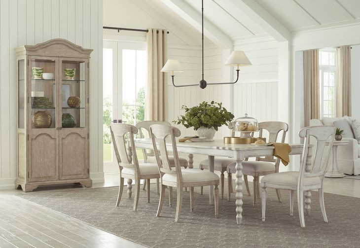 Batiste Creme Breve 92" Rectangular Dining Table