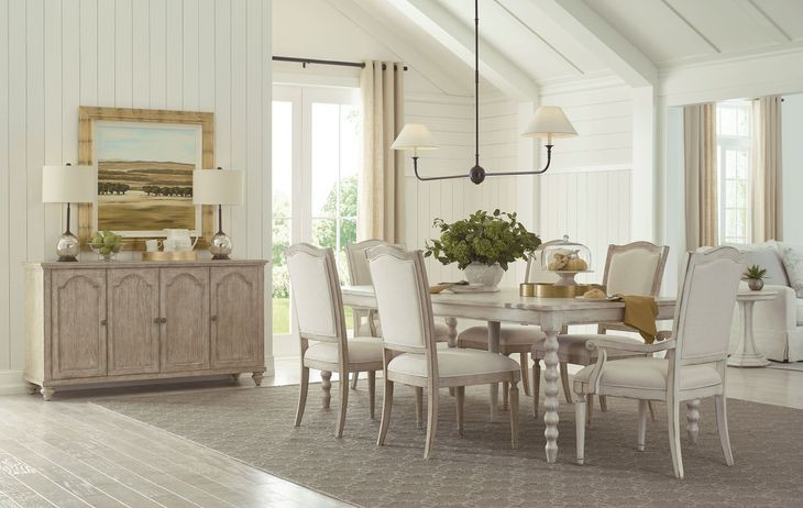 Daniella Creme Performance Fabric Arm Chair