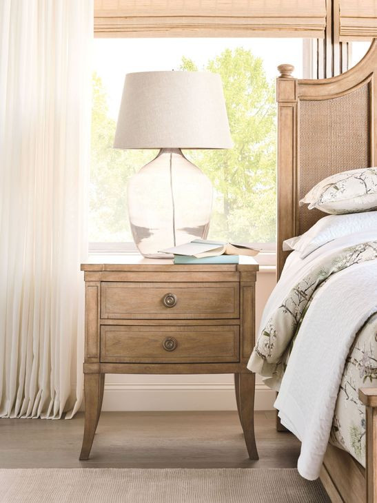 Chastain Caramel 2 Drawer Nightstand with USB Charging