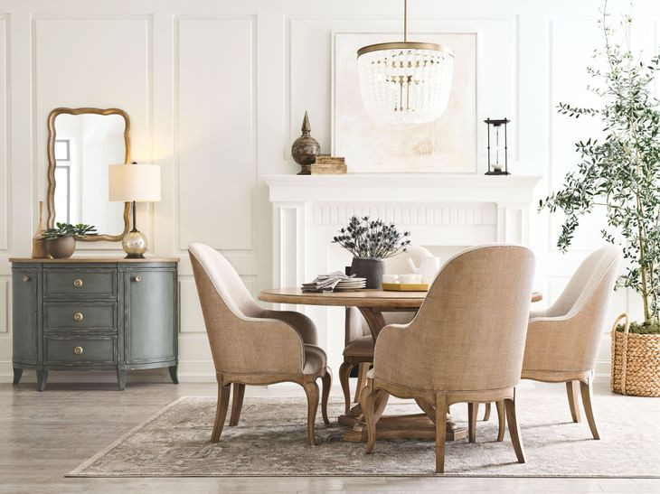 Medford Beige Upholstered Host Chair