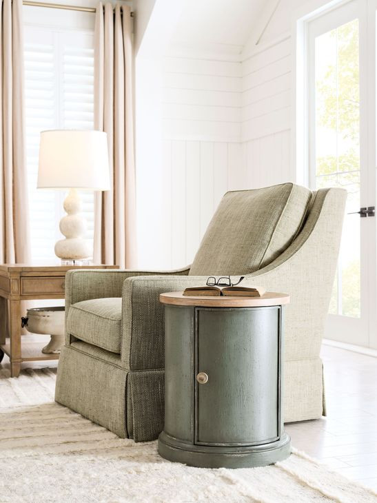 Woodfield Green Round Accent Table