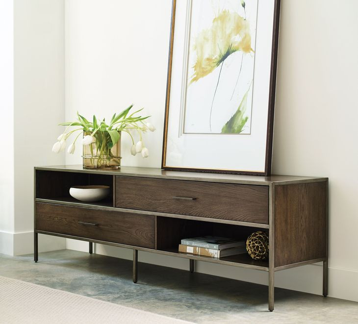 Cleo Brown 75" Entertainment Console with 2 Drawers