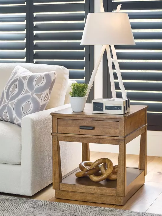 Clifton Medium Stain Square End Table