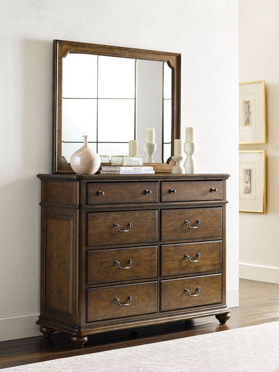 Commonwealth Witham Medium Stain 8 Drawer Dresser