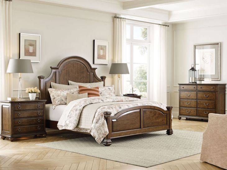 Allenby Rich Hazelnut Panel Bedroom Set