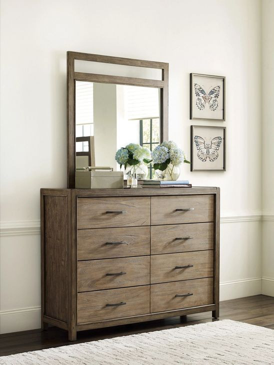 Debut Terra Gray Rectangular Dresser Mirror