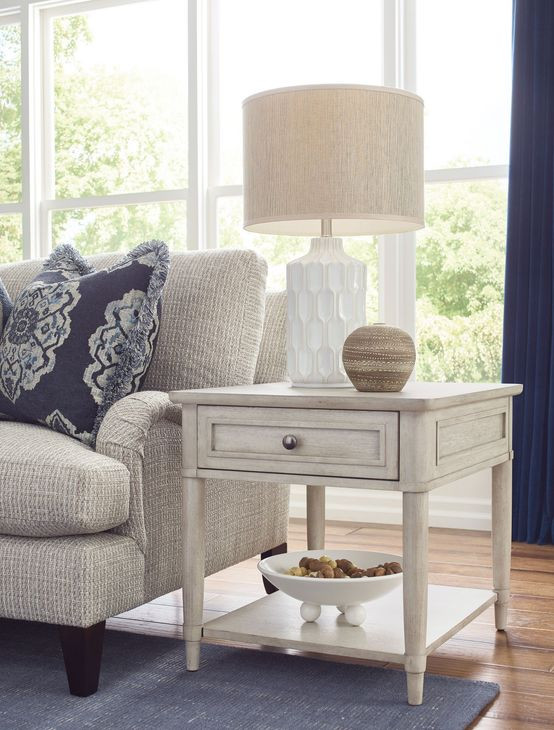 Domaine Beige Rectangular End Table