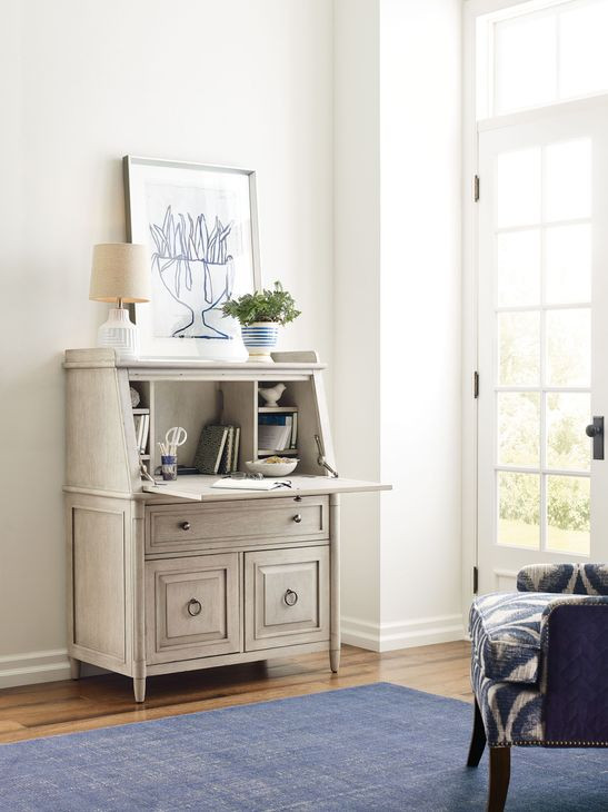 Domaine Beige 38" Secretary Desk