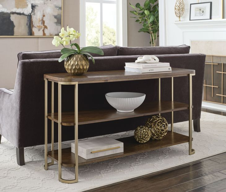 Emerit Medium Stain Rectangular Console Table