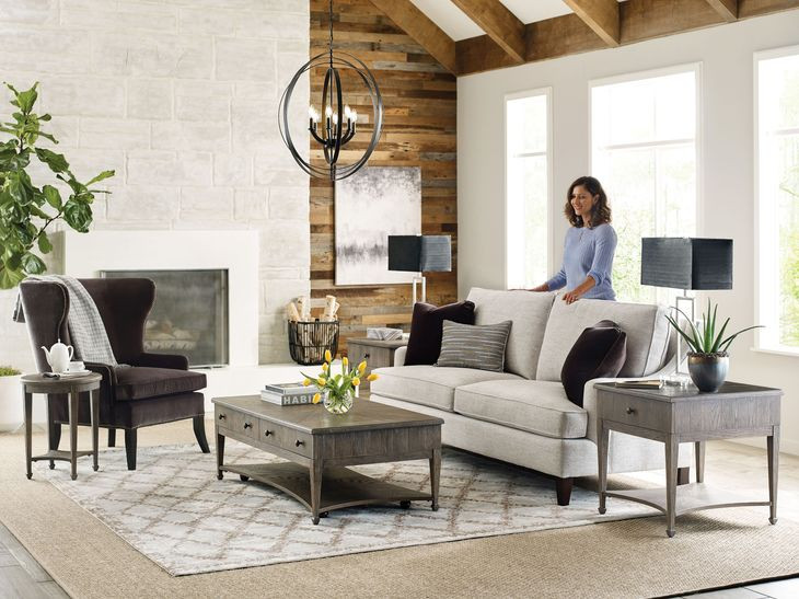 Emporium Carmine Medium Stain Rectangular Cocktail Table