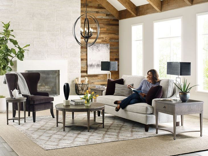 Emporium Sutter Medium Stain Round Cocktail Table