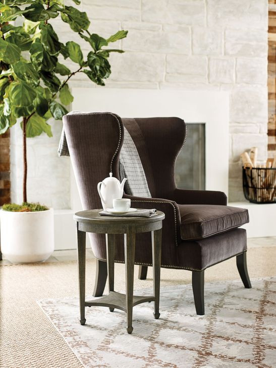 Emporium Sutter Medium Stain Round End Table