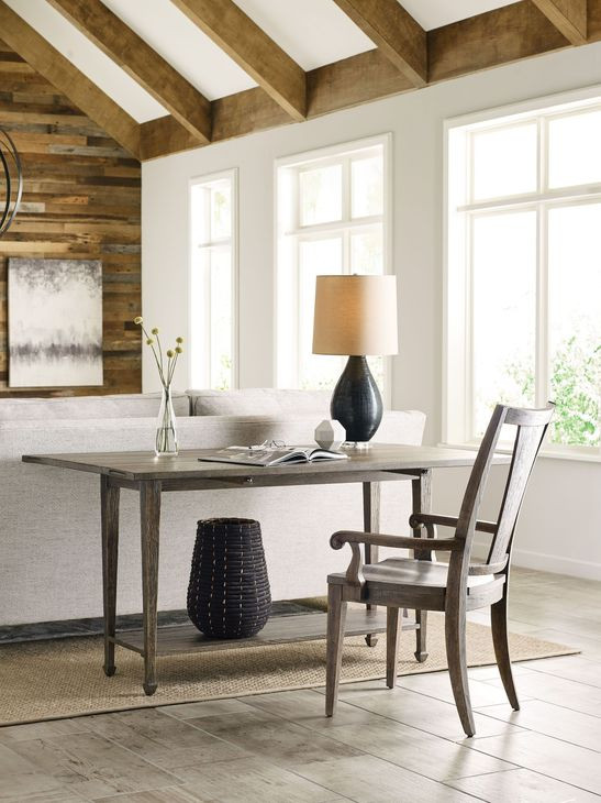 Emporium Valerie Medium Stain Rectangular Flip Top Sofa Table