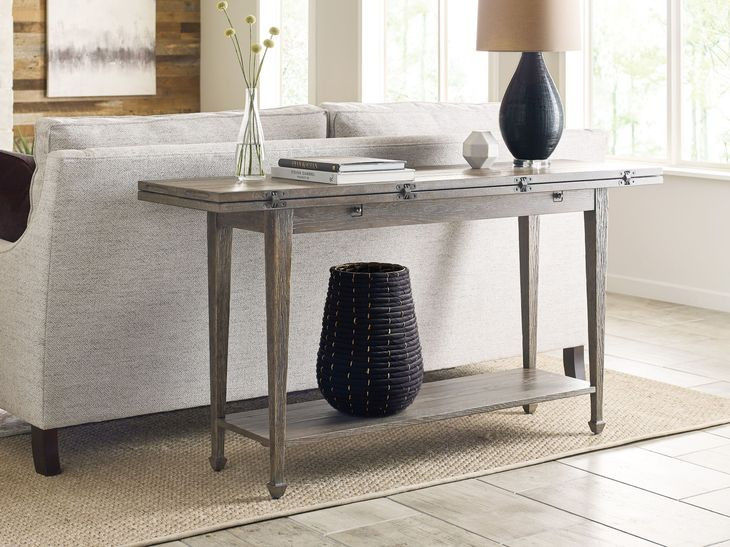 Emporium Valerie Medium Stain Rectangular Flip Top Sofa Table