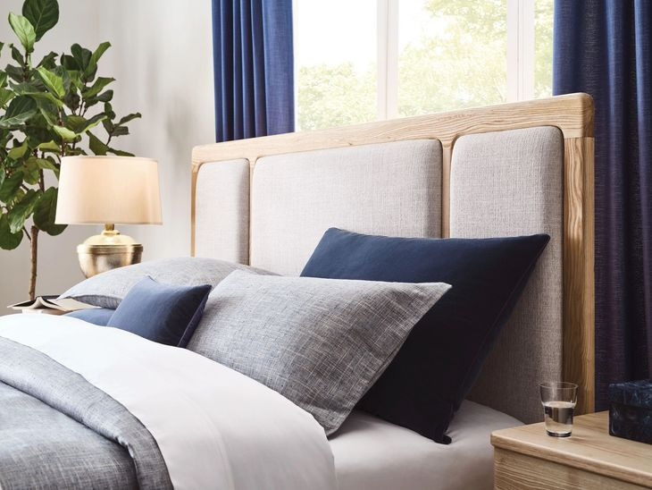 Kendall Ash King Upholstered Panel Bed