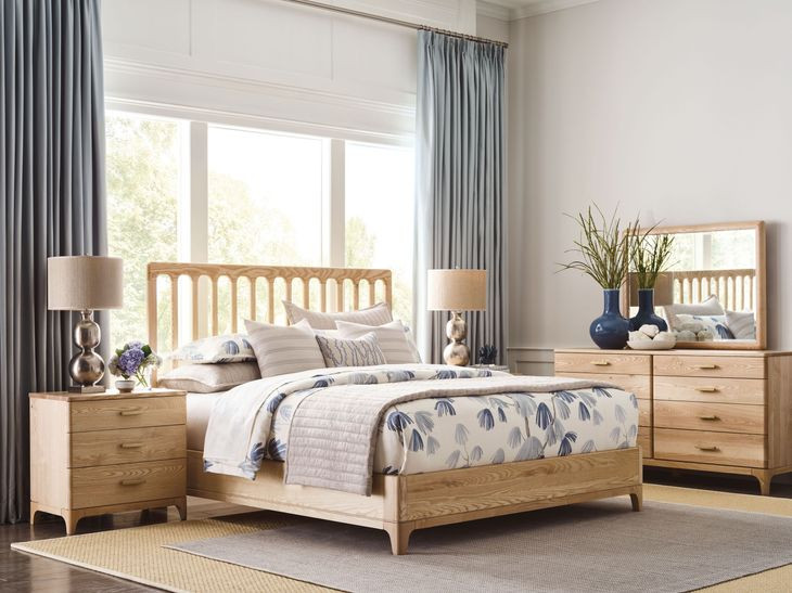 Somerset Ash King Panel Bed