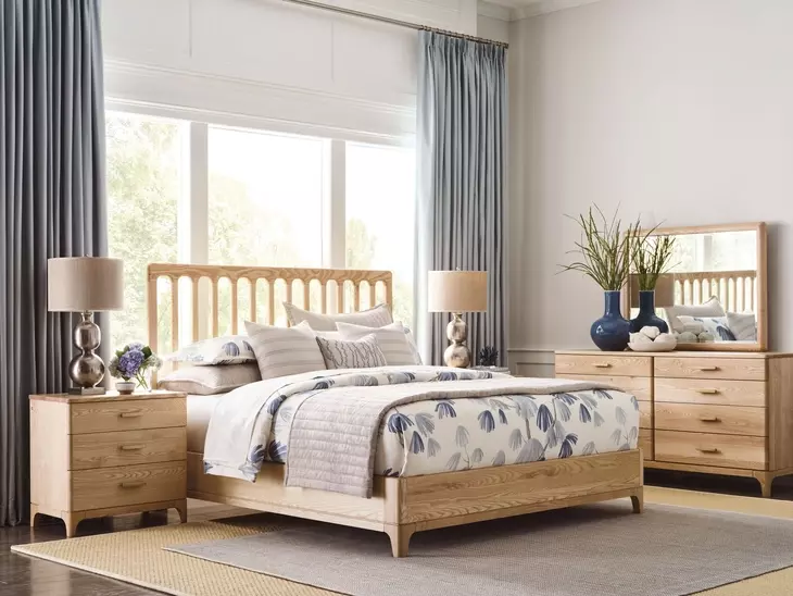 Somerset Ash King Panel Bed