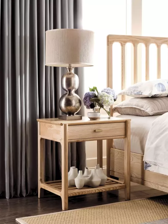 Newport Ash 1 Drawer Nightstand