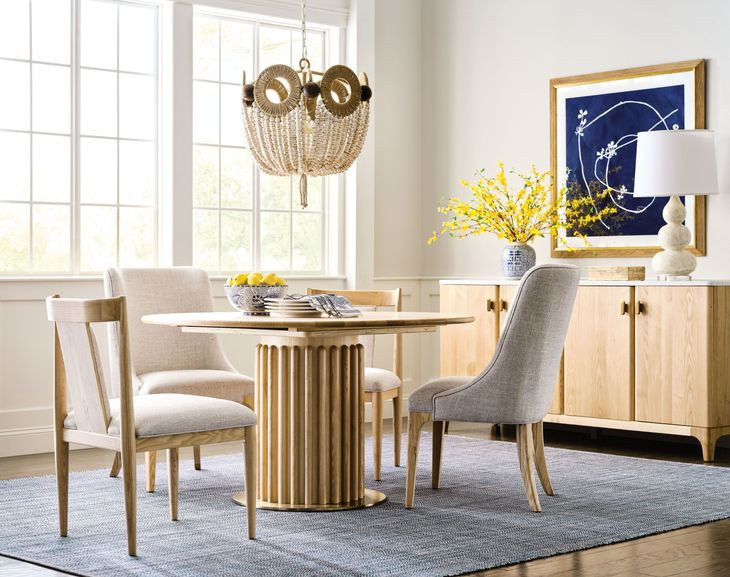 Highland Ash 54" Round Dining Room Set