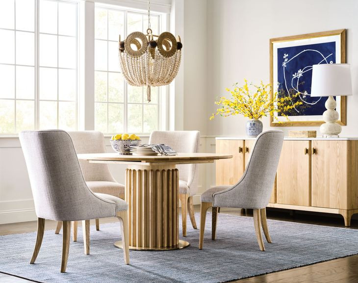 Highland Ash 54" Round Dining Room Set