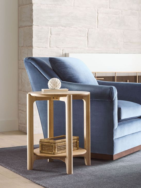 Newport Ash Round End Table